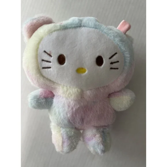 Hello Kitty Plush Toy 9.5 inch Rainbow Sherbet Official Sanrio Bear - Picture 5 of 7